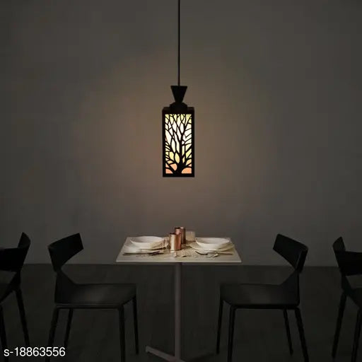 Gojeeva  Wooden Style Hanging Lamp Creative Wood Pendant Light Lamp Suitable for Living Room,Foyer,Bedroom,Hallway Pendants Pendants Ceiling Lamp(Pack of 1)