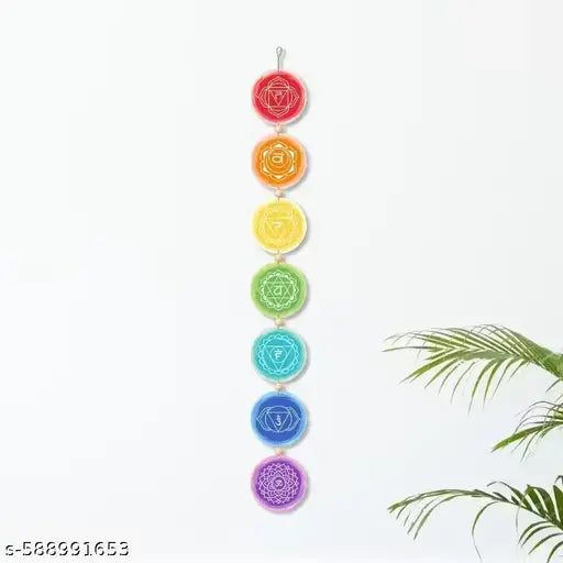 Stylish Meditation Chakra Wall hanging multi colour