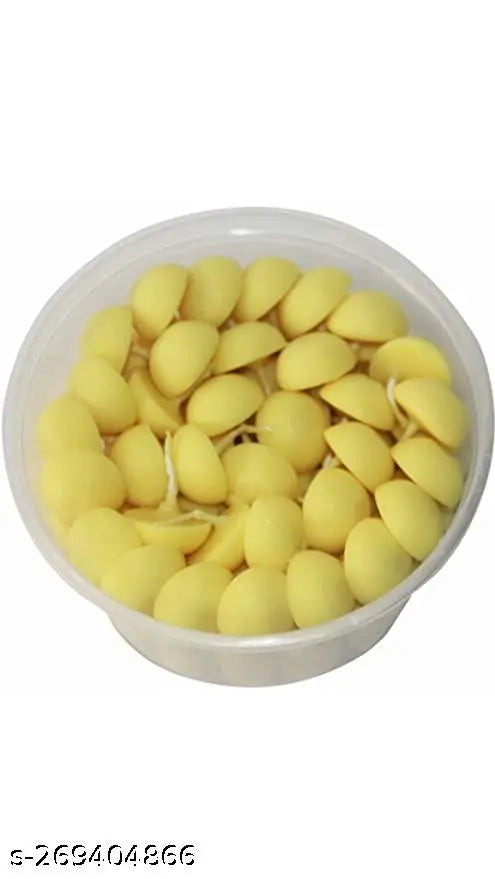Ghee Diya Batti | Handmade Diya Batti | Premium Quality Ghee Wicks | Cotton Wicks for Puja and Special Occasions - 50 Pcs.