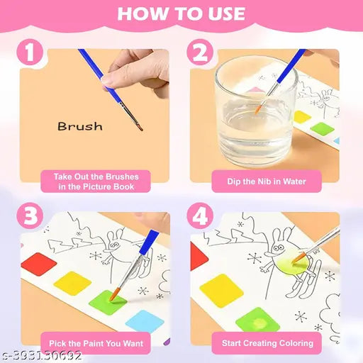 ARB Unicorn Dairy With Painting Color Book Pen Pencil Ruler Set For Kids Best For Kids School Stationery Supplies