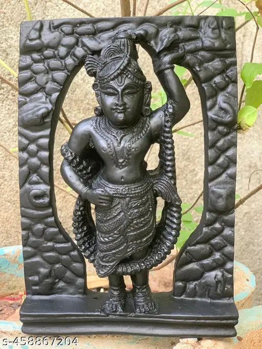 Murti Spandan Nathdwara Srinathji Girikandra   Darshan SWAROOP Lord Krishna Statue Sculpture for Home, Office, Bedroom, Living Room Size:-Height:-8 Inch & Lenghth 5.5 Inch Material:- Marble Dust