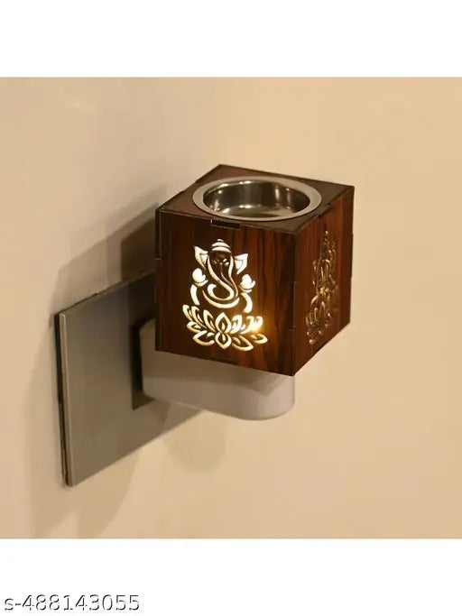 Somil Incense Holder for Kapur Burnig and Fragrance Your Room, 7.5 X 7.5 X 11 CM, Brown