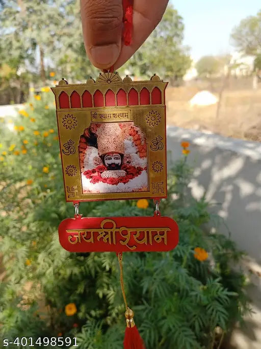 khatu shyam ji brown toren dwaar Dream Catcher ~ Good Vibes Car Hanging ~ Handmade Hangings for Positivity ( Can be Used as Home Decor, Gift, Wall Hangings, Meditation Room