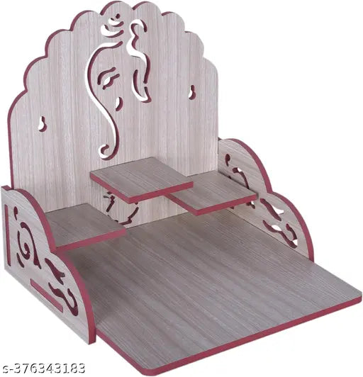 DHRUV ElegantHaven  Wooden Home Temple, Modern Wooden Temple Design Graceful Prayer- Timeless Spiritual Elegance for Daily Worship Space like Home, office, Shop 181