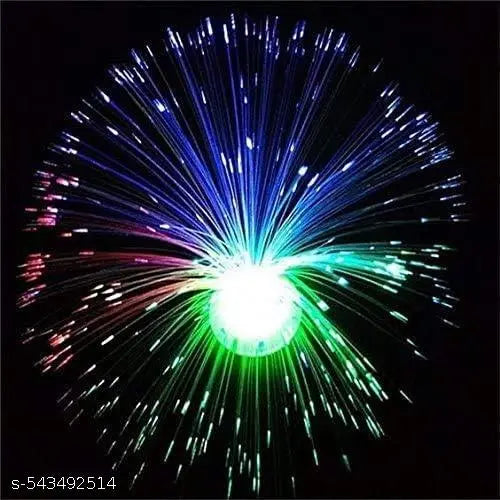 Pack of 1 Pcs Colorful LED Fiber Optic Night Light Lamp for Home/Office/Party/LED Fiber Optic Night Light Lamp Stand for Christmas & Diwali/LED Light Lamp for Decoration