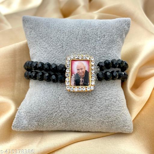 Oralia Pack of 4 Stretchable Guruji Bracelet & Necklace Combo  | Guruji Swaroop | Blessings Of Guruji | Spiritual Gifts Mindfulness Bracelet Devotional Bracelet