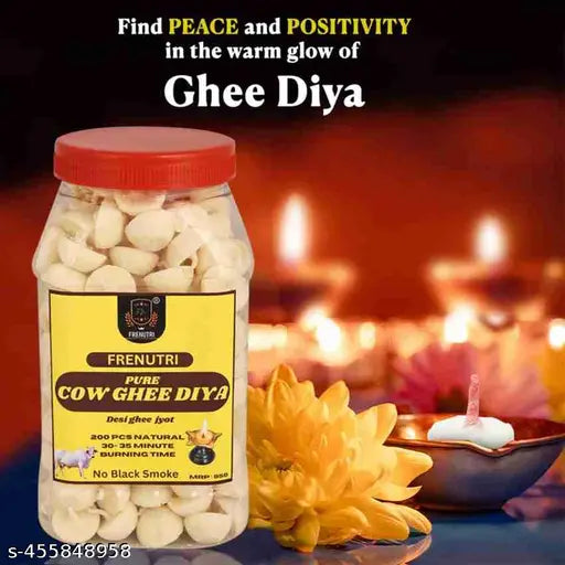 Pure Ghee Diya batti 200 pcs set for Puja,Diwali, Festivals - Eco-Friendly Cotton Wicks ,A2 ghee ,Ghee Diya ,200 Pcs Ghee Diya ,Pure Ghee Diya ,Cow Ghee Diya ,Diwali Diya, Puja Diya ,Eco-Friendly Diya ,Clay Diya with Ghee ,Traditional Ghee Diya ,Festive D