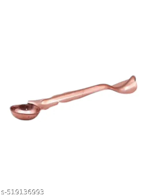 SriMaa Ventures Pure Copper Traditional Panchapatra set || Panchapatra with spoon Puja Set for Family Rituals, Holy Water Offering, Hindu Ceremonies, Religious Festivals