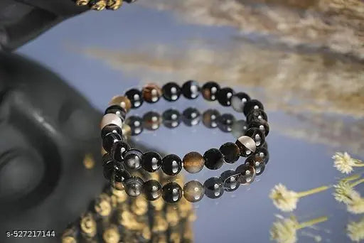 Tiger Eye & Sulemani Akki Bracelet Combo – Protection, Confidence & Spiritual Growth