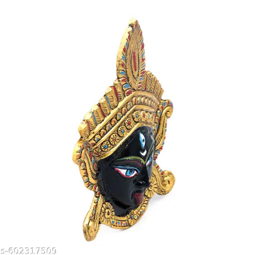 Kaali Maa Metal Face Nazar Battu Evil Eye Protector Vastu Wall Hanging Decor