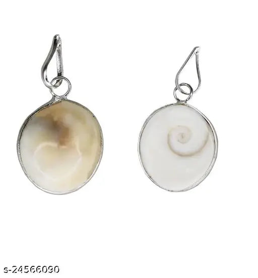 Latest Pooja Samagri Gomti/Gomati Chakra Pendant with Chain | Unisex Natural Healing Crystal Necklace | Sacred Symbol of Protection, Prosperity, and Spiritual Connection PACK OF 5