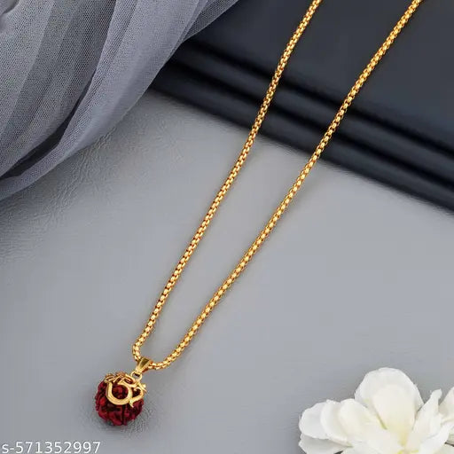 Rudraksha Gold Plated Pendant