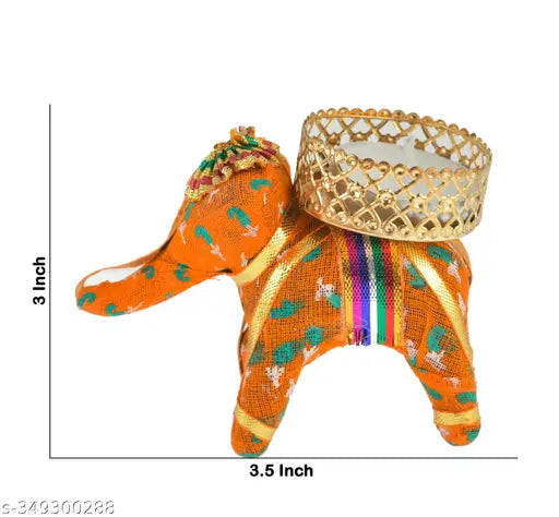 PRIDE ART Elephant Tealight Candles for Diwali Decoration, Christmas, Birthday, Party, Room, Office, Carnival Decorative Candles (Pack of 15)
