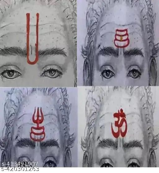 12 Chandan Tilak Stamp Forehead Free With Manglam Red Chandan Box Pack Of 13