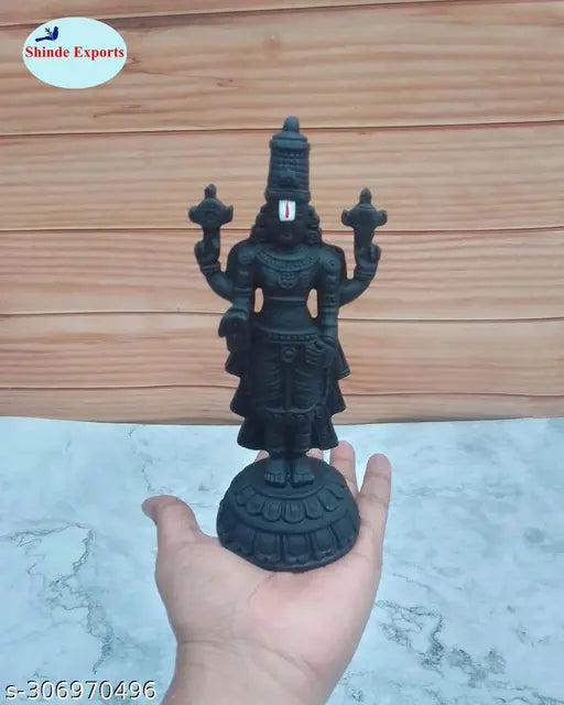 SHINDE EXPORTS Govinda Idol for car Dashboard/Balaji murti for car/tirupati Balaji murti/Balaji Statue for Pooja Room