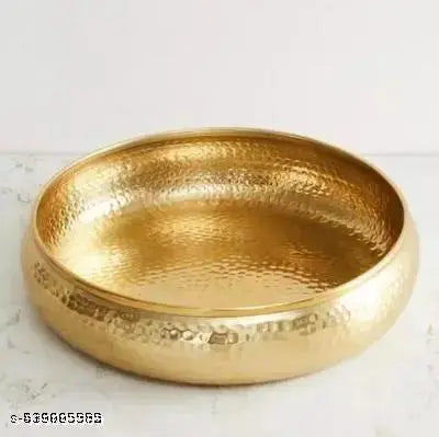 Decorative Glass Bowl for Floating Flowers & Tealights | Elegant Centerpiece for Home, Office & Table Decor | Festive & Daily Use Bowl