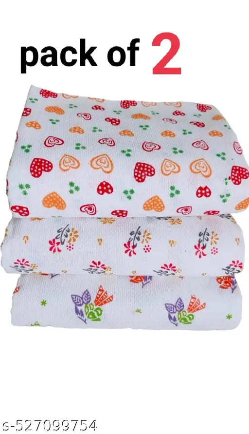 Bath towel pack of 2 white cotton towel