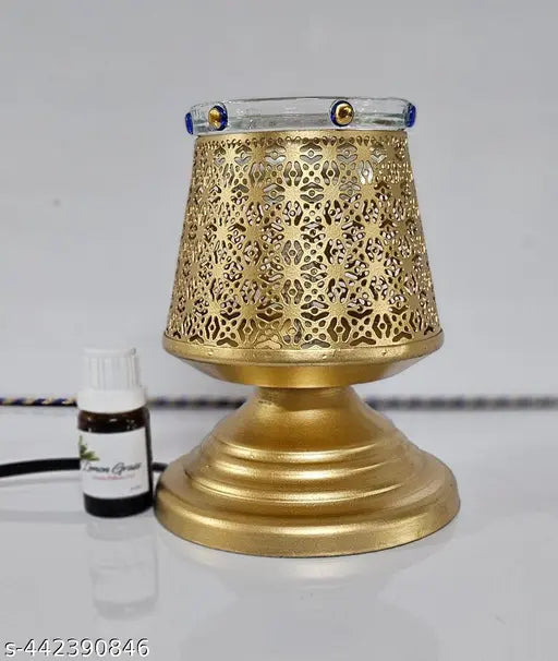 R.R.V. INTERNATIONAL Aroma Diffuser/Burner Made by Galvanized Metal with 10 ml Aroma Oil