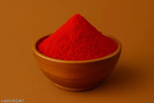 Original Kumkum Powder for Pooja | Pure Turmeric Sindoor Tilak Powder | Traditional Religious Kumkum for Devotional Use | Red Kum Kum Powder for Mandir, Festivals & Daily Worship | 100 GM Pack