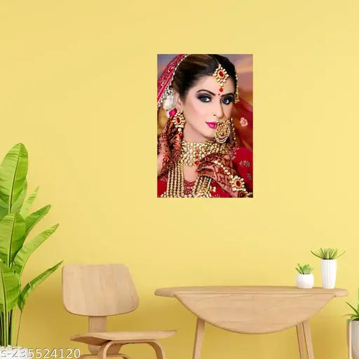 Sunitchen Set of 6 Bridal Makeup Posters – 12x18 Inches, Perfect for Beauty Parlours & Salons Décor