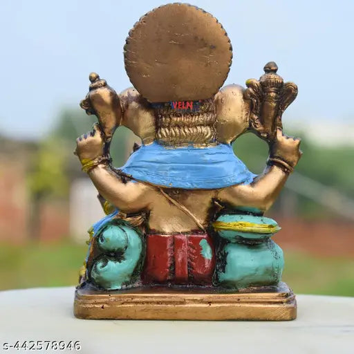 Small Reading Ganesha for Home Decor and Pooja
