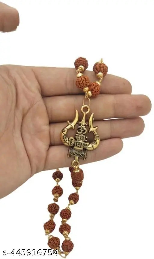 God Lord Shiva Mahadev Mahakaal Locket Pendant With Mala For Women's Model_Number_AQ0Z61
