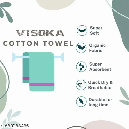 Bath Towel for Men & Women| Unique Texture DESIGN, Skin Friendly, Quick Dry||Lint Free | 60x30 Inches | Visoka Ultra Absorbent Towel |COTTON Fabric Bath Towel | Cotton Bath Towel 300 GSM | FULL BODY Bath Towels || Pack of 1||