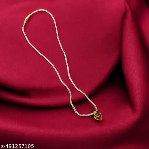 Original Tulsi Mala with Shree Radha Necklace Wood Locket