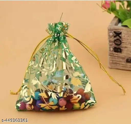 10gm Subh Labh Laxmi Ganesh Silver Plated Coin With Shagun Potli Pouch For Diwali/Gift/Home Temple (Pack of 5)