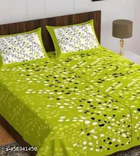 180 tc Cotton Printed Elegant Bedsheet With Pillow Cover