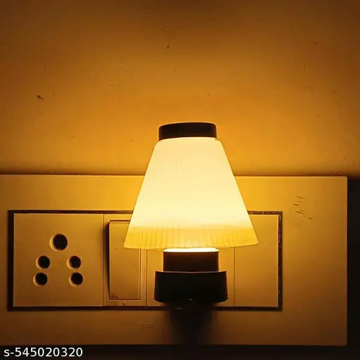 Big Umbrella Shape Night lamp 0.5Watt with 2 Pin Jack Color Yellow (Set of 1)