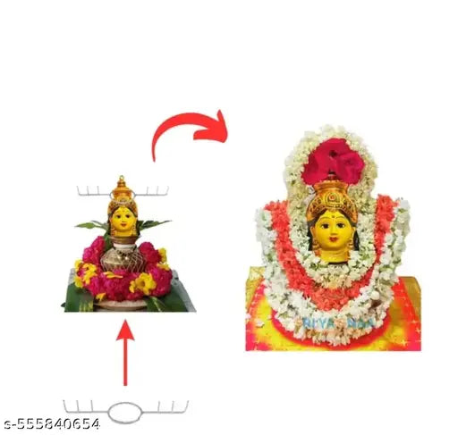 kin and tin varalakshmi puja decorative flower stand for kalash