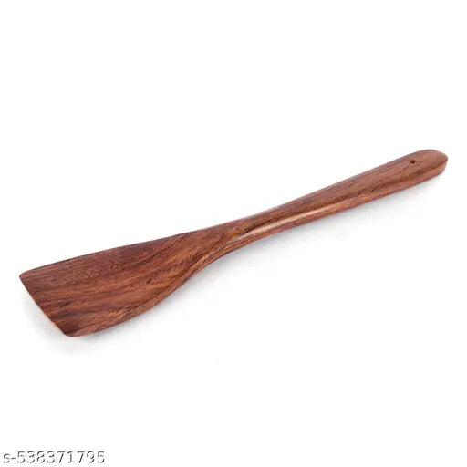 Wooden Cooking Spatula Set of 2 | Eco-Friendly Non-Stick Kitchen Turner | Handmade Serving Spoon for Cooking & Frying