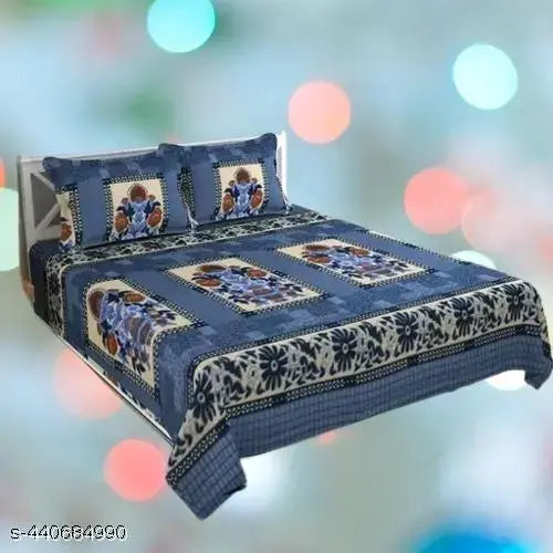 WOOLLEN DOUBLE BEDSHEET//WARM BEDSHEET FOR DOUBLE BED//BROWN WARM FLORAL BEDSHEET/ bedding set 1+2 with 2 pillow cover size 90*90