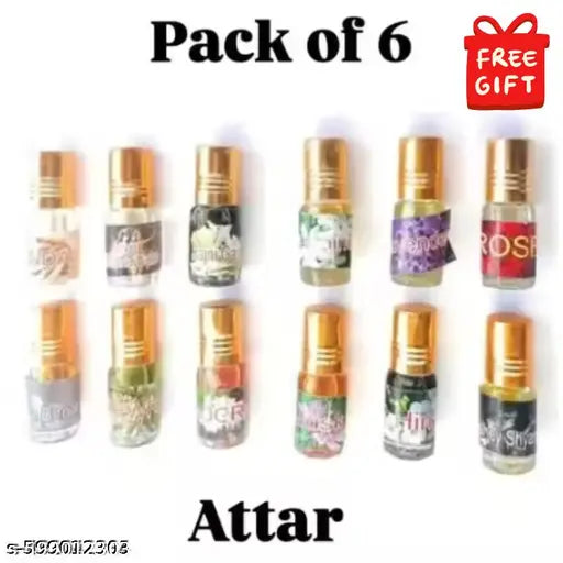 Perfume Natural Non-Alcoholic Long Lasting Attar for laddu gopal ji & men and women / fresh natural Original sughandhit Each 3 ML Combo Set 3 (12 IN 1)