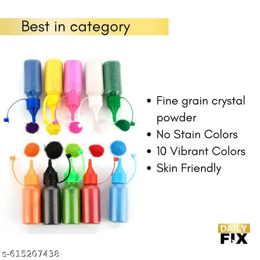 DIY Rangoli Powder – 10 Vibrant Colors for Kolam, Muggu, Alpana, Mandana & Festival Decorations