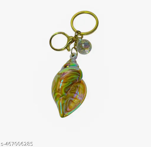 New Fancy Shank Bell Keychain Bag pendant, Car keyring Golden Color (pack of 1)