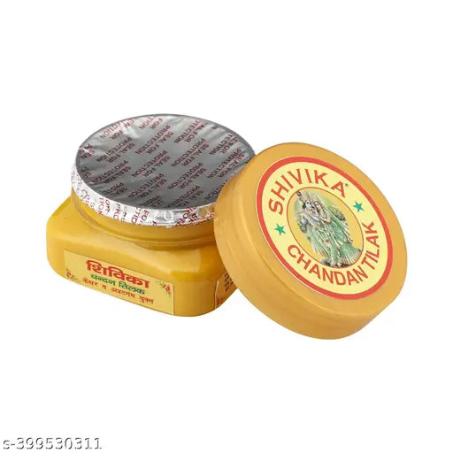 Ratanjyot - Shivika White|Red|Yellow|Orange Chandan Tilak(Combo Pack of 4)| Sandalwood Paste| Organic & Herbal Chandan tika for Daily Pooja,Meditation & Yoga