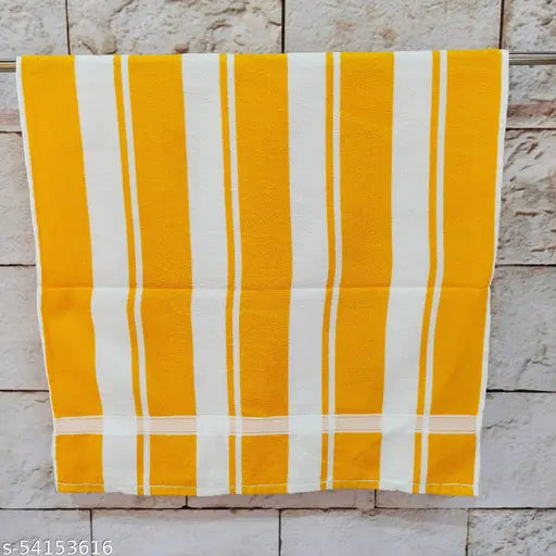 MAHA SALE PRICE LIVE!! Trendy Synthetic Bath & Beach Towels , Striped Bath Big Towel For Men And Women ( Pack Of 3 )