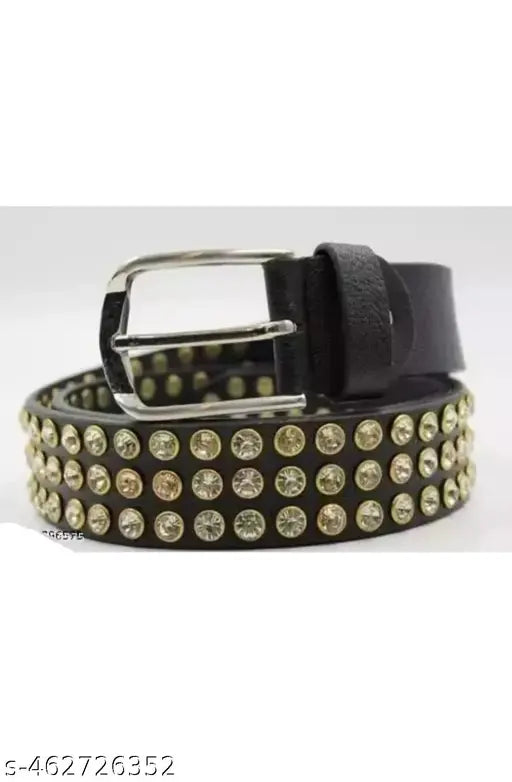 Styles Modern diamond stone belts for men