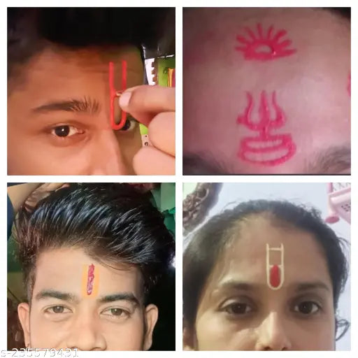 Puja Article Puja Samagri Mahakal Bholenath Om Tilak Stamps Free With 1 Mangalam Chandan Box Puja Tika Special Tilak Stamp Chandan Stamp Tilak Chhape Chandan 1 Mobile Stand Different Religious Symbol Forehead Tilak Chandan Tilak Stamp With Spacial Gift (P