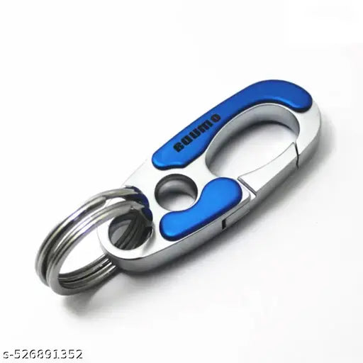 Premium metal O-muda 3752 Blue Bike, Car Hook Keychain