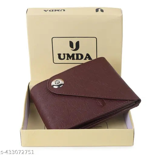 Men's Genuine Artificial Leather Wallet For Men with Flip Magnet Closure for Secure Cash & Cards I 1 Coin Pocket, 2 Currency Compartment, 2 Transparent ID Window I Best Gift For Men