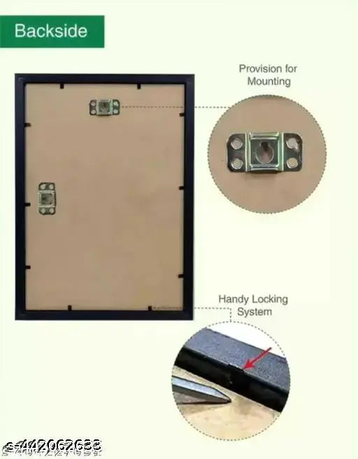 HEMU SALES BLACK FRAME (A-4 SIZE) (SAT OF 6 FRAME )