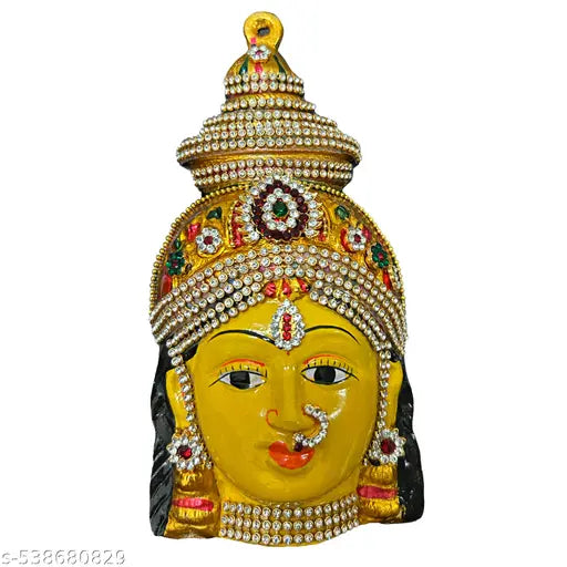 Pink Saree Varalakshmi Pooja Idol Full Set 12 Inch / Varalakshmi Amman Pooja Idol Lakshmi Devi Idol for Varalakshmi Vratam