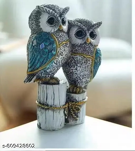 DEAL24SEVEN: Cute Resin Joint Owl Sculpture, Vintage Sculpture Tabletop Crafts Figurines Collectible Prop Owl Figurines Decor Sets, Table Desk Ornament, Owl Family Sculpture Owls Statue Gifts House, Tabletop Shelf Decor, Outdoor Garden Yard Statue Decorat