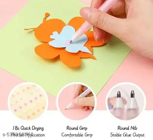 Pack of 4 MultiPurpose Glue Pen Stick | Decoration, Craft, Scrapbook Non Toxic Glue Pen