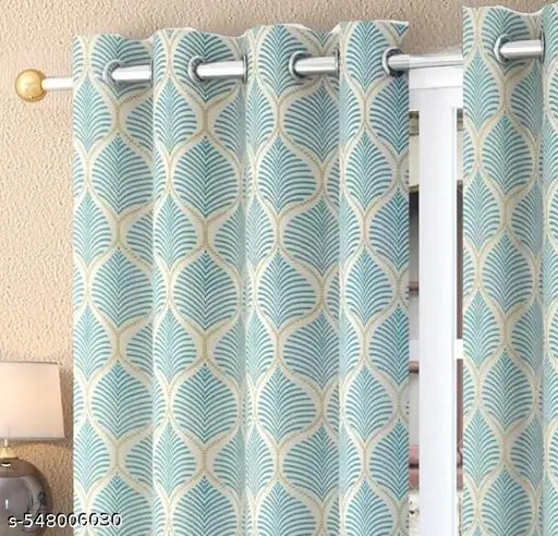 Polyeter Eyelet Grommet Curtains for Windows and Doors, Pack of 2pcs