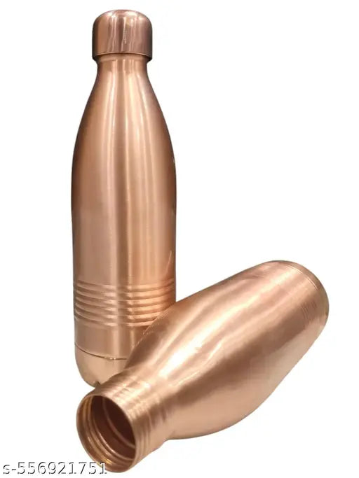 Trade Vibe Goods Designer Enjoy 100% Pure Copper (500mL) BPA Free, Rust & Leak Proof Copper Bottle, for Office, Yoga, Home, Gym, Travel,  Ayurveda Inspired Copper Bottle (Pack 1)
