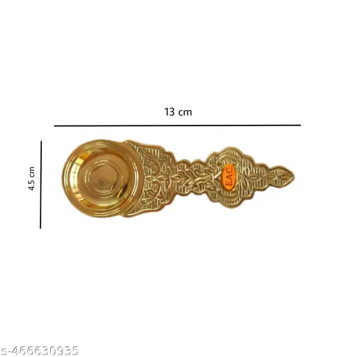 Pure Brass kapoor Aarti size no 3 pack of 1